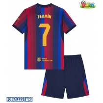Barcelona Fermin Lopez #7 Hjemmedraktsett Barn 2026-27 Kortermet (+ Korte bukser)